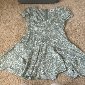 Princess Polly Mint Patterned  Dress